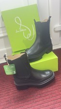 SAM EDELMAN LULIA LUG SOLE CHUNKY BLACK BOOTS SIZE 4.5Uk/ Eur 37.5/ RRP £165.00