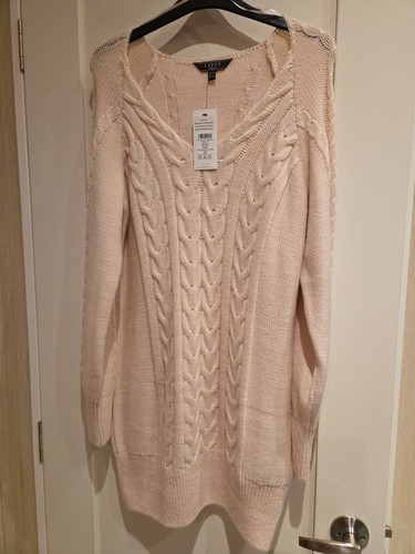 Lipsy pale pink long - long, neck