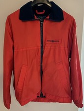 Henri Lloyd Casual Jacket, VersaTech by Burlington, Small, Red/Navy Blue Trim