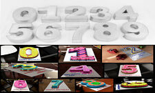 10" 0 TO 9 NUMBER BIRTHDAY ANIVERSARY CAKE TIN PANS 2.5" DEEP