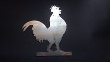 CNC Steel Cut Out of Cockerel  - House Sign - Decor  - Weather Vane