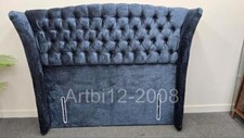 Bensons Belgravia Buttoned Headboard, Double, Ink RRP£699 (4689)