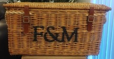 Extra Large Fortnum and Mason Windsor F&M Wicker Hamper Basket