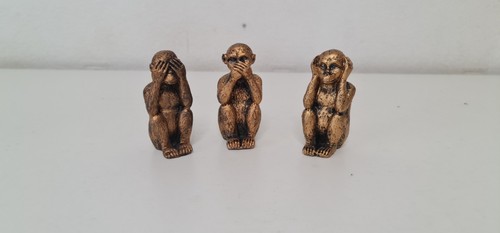 Three wise monkeys figurines - wise,