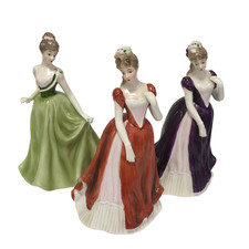 Leonardo Collection Figurines Statue Bundle Elegant Ladies in Gowns Set of 3