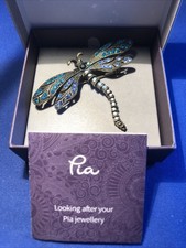 Dragonfly Crystal Brooch By