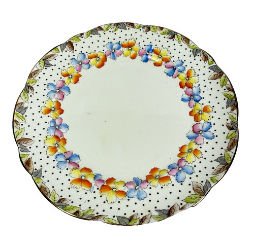 Vintage foley floral - floral, plate