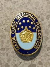 Marie Curie Memorial Foundation Enamel Pin Badge