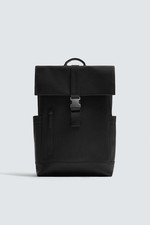 Zara men’s black RUBBERIZED