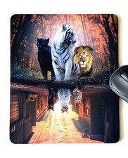 Mouse Mat Pad Laptop Desktop Office cats reflections choose size UK made