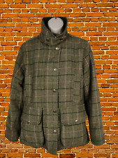 FIELDPRO HOGGS OF FIFE SIZE UK 10 GREEN WOOL TWEED JACKET COAT SHOOTING HUNTING