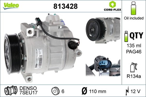 Valeo 813428 compressor air - valeo, compressor,