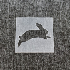 Jumping Rabbit Stencil -