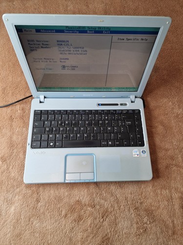 Sony vaio vgn - sony,