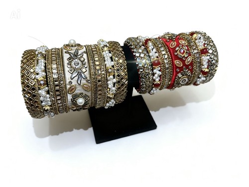 Designer silk thread bangles - thread,