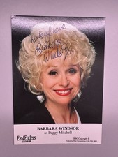 EastEnders Peggy Mitchell Barbara Windsor Pre-Printed Signed Cast Card