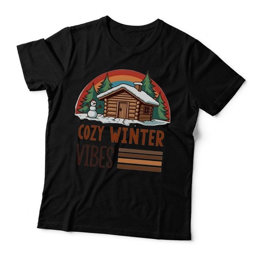 Cozy winter vibes log cabin - winter,