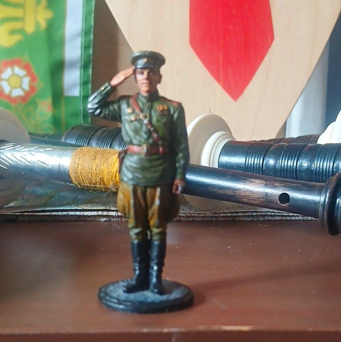 Ussr painted toy soldier - ussr,