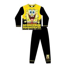 Boys Children Spongebob Character Pyjamas Nightwear PJ's 100% Cotton Long Sleeve