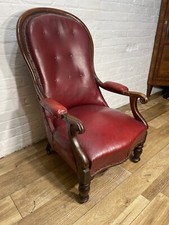 Antique Leather Armchair  . Free Delivery Available