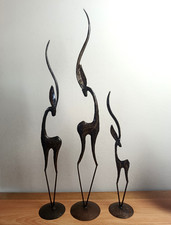 Tall Trio Stylized Deer