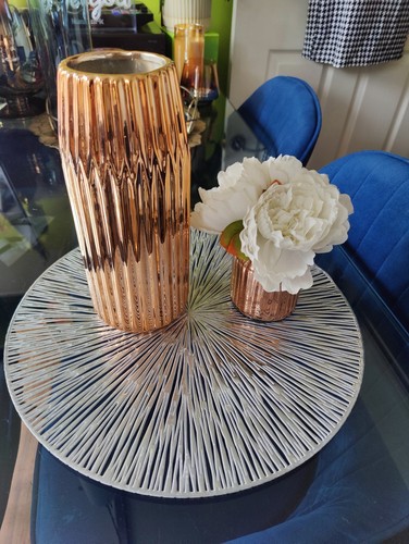 Peonies jar flower chrome - peonies, in