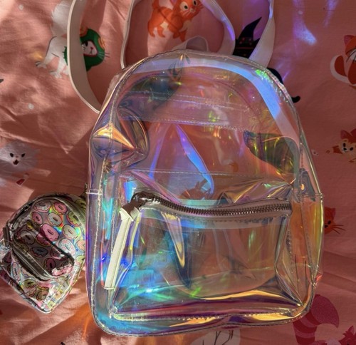 Multicolour holographic bag - multicolour,