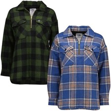 Swanndri Womens Ranger Bush Shirt Eastcoat Check Olive Black Check UK8 To UK18