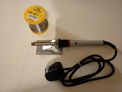 Soldering iron and - iron, flux