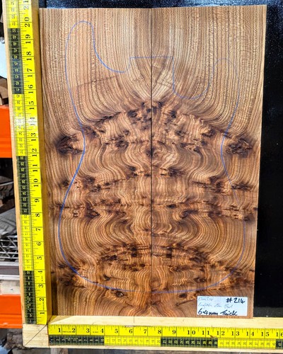 Elm burl guitar top - elm, set
