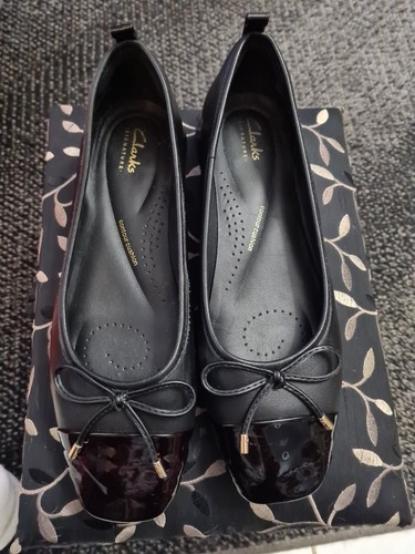 Ladies clarks leather square - clarks,