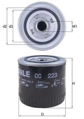 Knecht 223 oil filter - knecht,