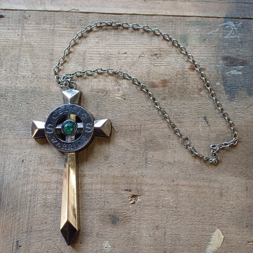 Celtic cross necklace - cross,