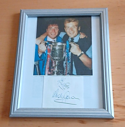 Signed framed ally mccoist - signed,