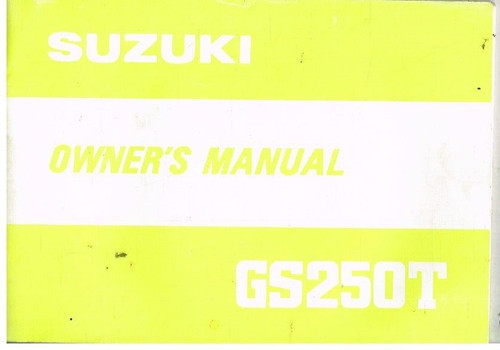 Suzuki gs250t original 1980 - suzuki,