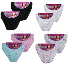 3/6/12 Pack Ladies Cotton Bikini Briefs Pants Knickers Underwear in Size 8 - 18