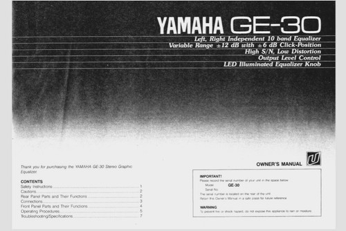 Yamaha stereo graphic - yamaha,