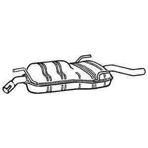 Klarius rear exhaust tail pipe - exhaust,