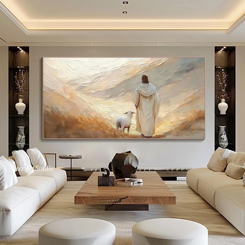 Frameless pastel jesus - frameless,