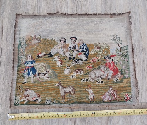 Antique completed tapestry - antique,
