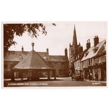 OAKHAM Butter Cross and Church, Rutland RP Postcard Unused