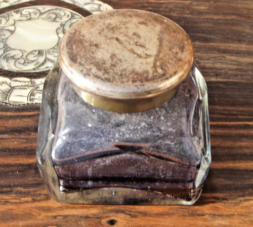 Writing slope box - , inkwell