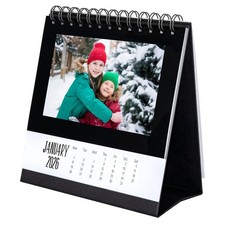 Shot2go 2026 desktop photo calendar black - holds 12 4x6" photos 2571INT