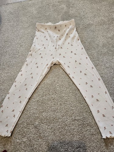Girls cream floral - cream, leggings