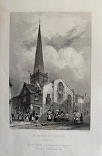 1839 Antique Print: St