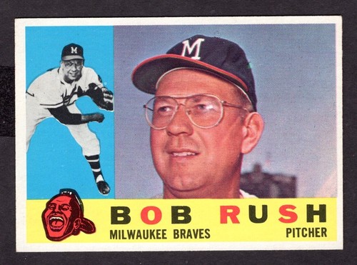 1960 topps bob rush light - rush,
