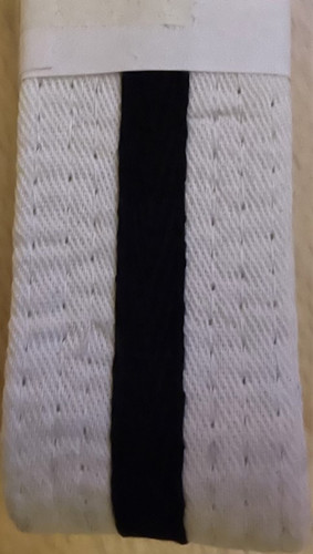 White belts with coloured - belts,