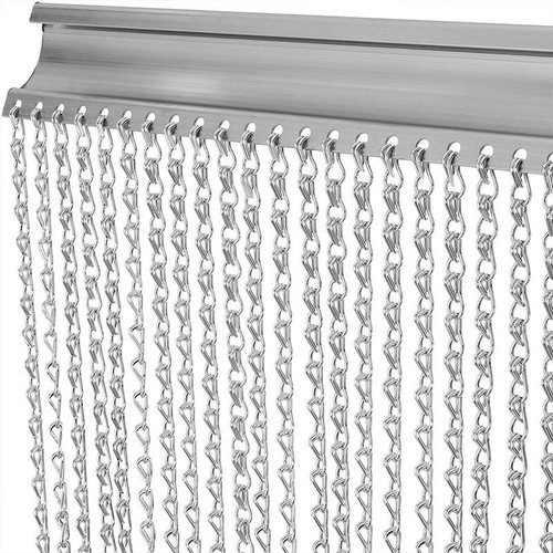 Aluminium door fly screen - aluminium,