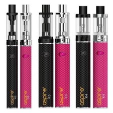 AUTHENTIC ASPIRE K2 800 | K3 1200 | K4 2000 mAh E CIG SHISHA VAPE KIT / COILS