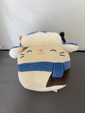 Squishmallow 8inch Cam The Cat Winter Hat & Scarf With Tag